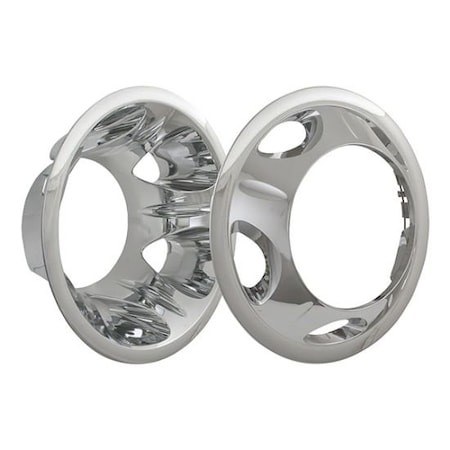 Coast2Coast Fits 17" Wheels, Chrome Plated, ABS Plastic, Snap On, Set Of 4 IWCN3290